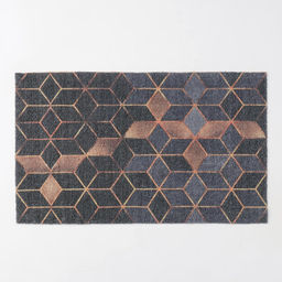 Коврик придверный Доляна «Бурлеск», грязезащитный, вырезной, 45×75 см