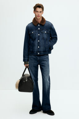 Cazadora trucker en denim con cuello - H&m фото 4