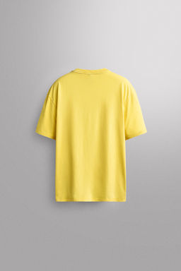 CAMISETA RELAXED FIT TEXTO ESTAMPADO / Amarillo - Zara фото 8