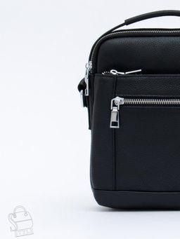 Сумка мужская кожаная 2217H black Heanbag