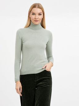 водолазка женская из шерсти приталенного силуэта
