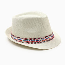 Шляпа мужская MINAKU, размер 58, молочная