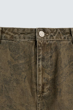 ABSTRACT PRINT CARPENTER TROUSERS - Zara фото 7