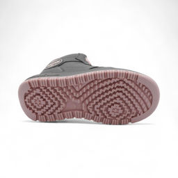 Зимние кроссовки на меху А7187-15 серо розовые - BONCY фото 4