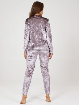 Костюм из велюра Мрамор Сирень - Амавес-текстиль фото 4