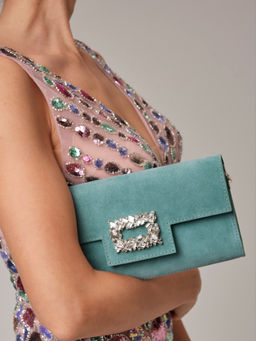 Клатч замшевый Deboro 31016 минт