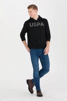 U. S. Polo Assn / Мужской черный базовый свитшот - U.s. polo assn фото 2