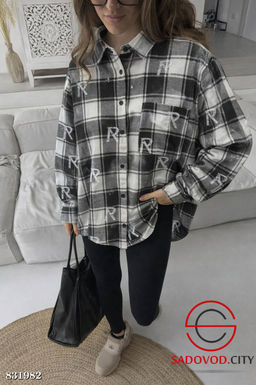 Рубашка женская в клетку