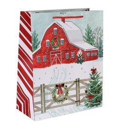 Цена за 12 шт. Пакет подарочный 26х32х12см / 5385L /уп 12/384/Новый год - Галеонтрейд фото 4