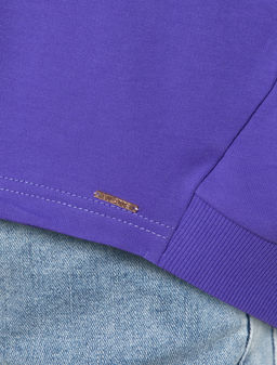 Свитшот из премиального футера с принтом