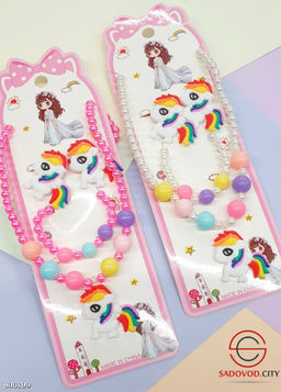 Набор детский, включает бусы, браслет и 2 заколки. - Bruno фото 3