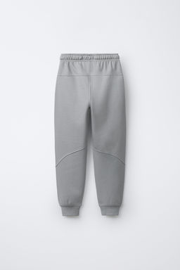 PANTAL?N FELPA INTERLOCK COMBINADO PIQU? / Gris perla - Zara фото 2