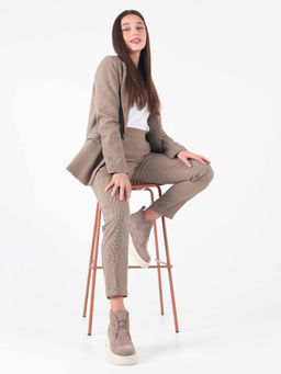 Ботинки 308.агатаw. капучино замш/Байка