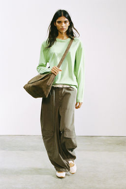 OVERSIZE CARGO TROUSERS - Zara фото 5