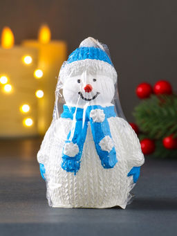 Цена за 2 шт. Свеча декоративная Снеговик, голубой - Simaland фото 5