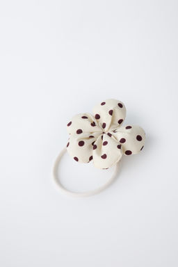TWO-PACK OF POLKA DOT FLORAL SCRUNCHIES - Zara фото 3