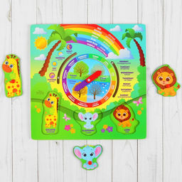 Часы рамка-вкладыш «Изучаем времена года, дни недели»