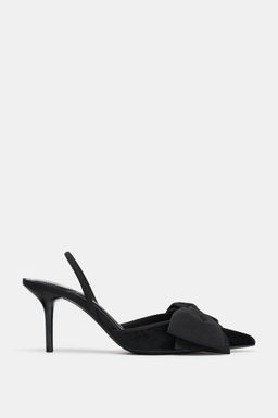 VELVET SLINGBACK SHOES WITH BOW - Zara фото 2
