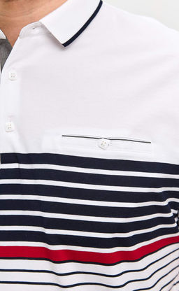 Футболка-поло F511-07-109 white - Fine joyce фото 5