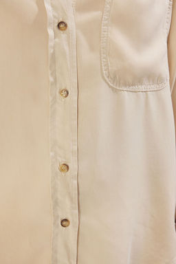 TRENDYOLMILLA Mint %100 Tencel Denim Gomlek TWOSS25GO00121  фото 3