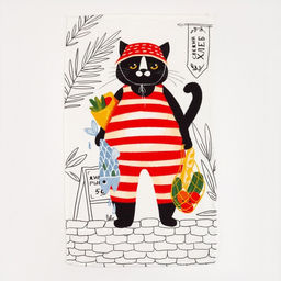 Набор кухонных полотенец Доляна Happiness, 35х60см-4шт, 100% хлопок  фото 4