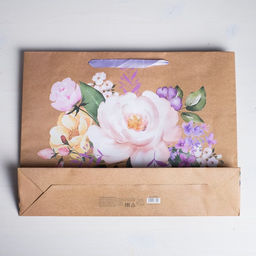 Пакет крафтовый горизонтальный Самой Лучшей, L 40 31 11,5 см - Дарите счастье фото 6