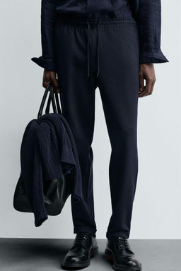 EASY CARE JOGGER WAIST TROUSERS - Zara фото 46
