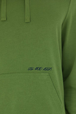 U. S. Polo Assn Мужская зеленая толстовка с капюшоном - U.s. polo assn фото 7