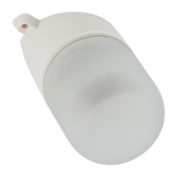UWL-K02R 60W/E27 IP65 WHITE Светильник влагозащищенный под лампу Е27, наклонный, для бань и саун, до +125С. Цвет корпуса белый. ТМ Uniel