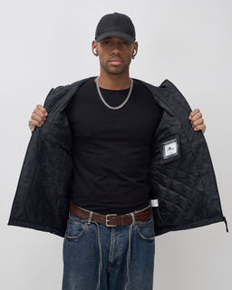 Куртка спортивная мужская весна осень черного цвета 25470Ch - Mtforce фото 11