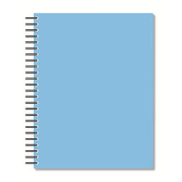 Бизнес-тетрадь А5,96л,кл,спир,пластик,тон.бл. Attache Bright colours Голуб