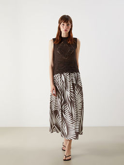 Bisiklet Yaka Ajurlu Kad?n Triko S?veter