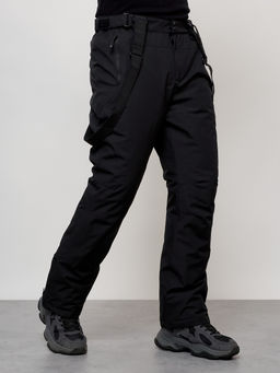 Полукомбинезон утепленный мужской зимний горнолыжный черного цвета 2405Ch - Mtforce фото 7