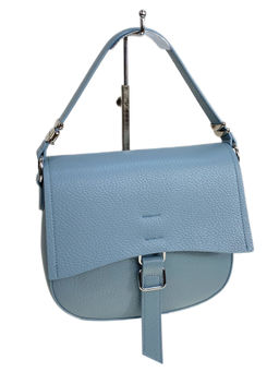 Женская сумка из искусственной кожи, цвет голубой