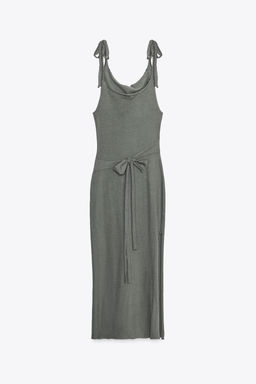 BELTED DRESS WITH BOW - Zara фото 12