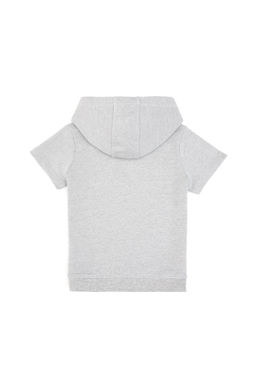Erkek _ocuk Gri Melanj Kap__onlu Sweatshirt - U.s. polo assn фото 3