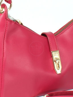 Сумка женская искусственная кожа DJ-СМ 6731-ROSE RED, 1отд, плечевой ремень, фуксия SALE 257775 - Adelia фото 9