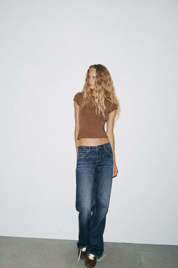 TRF WIDE-LEG LOW-RISE JEANS