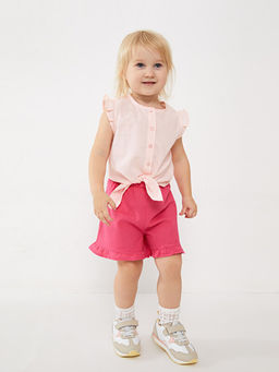 Beli Lastikli Basic Poplin K?z Bebek ?ort