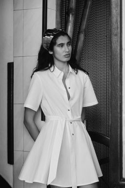 Vestido camisero con cintur?n de anudar - H&m фото 4
