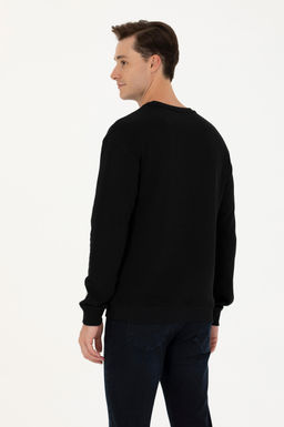 Erkek Siyah Sweatshirt