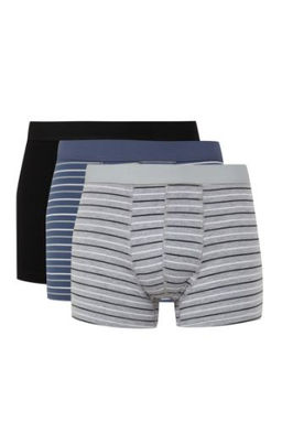 Erkek Cizgili 3lu Boxer
