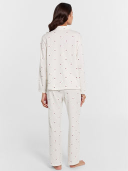 Пижама женская белая с принтом сердечки - Mark formelle фото 2