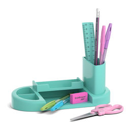 Цена за 1 шт. Набор настольный пластиковый ErichKrause® Harmony, Pastel Mint, мятный