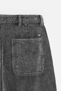 CORDUROY CARROT FIT TROUSERS - Zara фото 35
