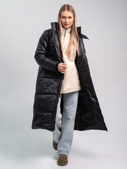 Пальто зимнее "Дейзи" женское черный