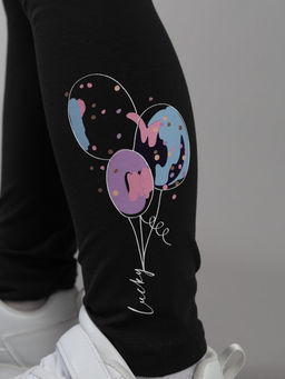 CRB wear / CSKG 70547-22-432 Брюки модель легинсы для девочки,черный/Ex.Cherubino  фото 3