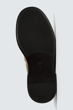 LEATHER BUCKLE LOAFERS - Zara фото 4
