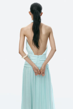 Vestido halter drapeado - H&m фото 5