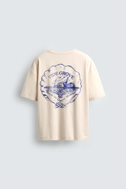 WASHED PRINT T-SHIRT - Zara фото 8